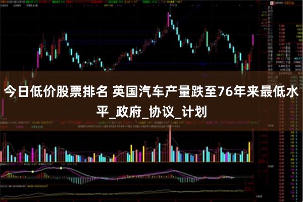 今日低价股票排名 英国汽车产量跌至76年来最低水平_政府_协议_计划