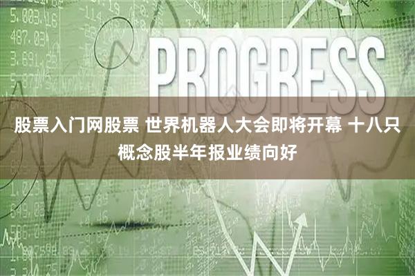 股票入门网股票 世界机器人大会即将开幕 十八只概念股半年报业绩向好